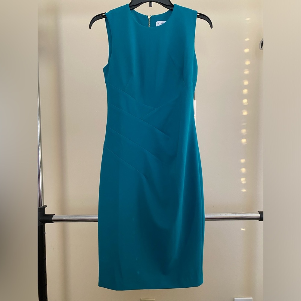 Brand new!! Calvin Klein blue-green dress size 2